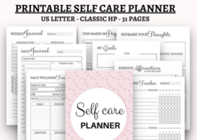 Printable Self Care Planner 